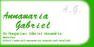 annamaria gabriel business card