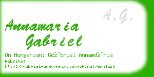 annamaria gabriel business card